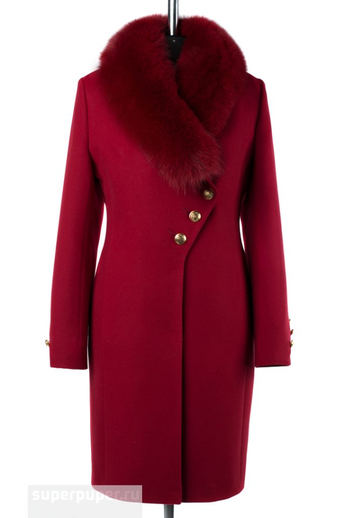 Купить пальто фабрика. Пальто 8791 Империя пальто. Пальто женское утепленное Империя пальто. Пальто с песцовым воротником. Вишневое пальто женское.